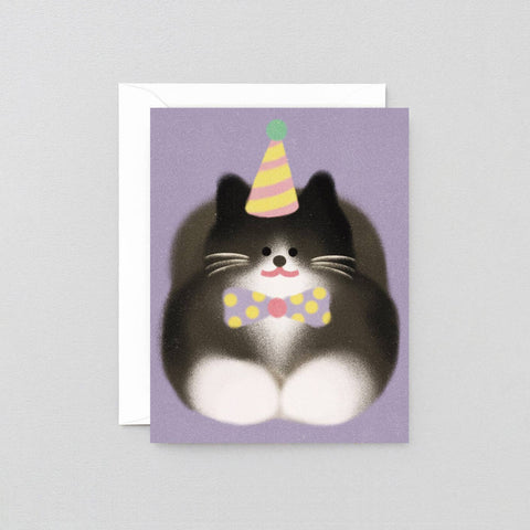 Tuxedo Cat Kids Greeting Card