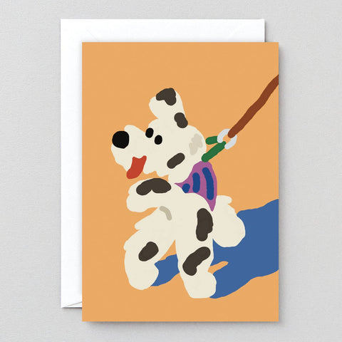Dog Walk Greetings Card