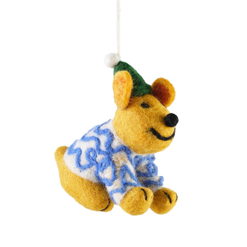 Ornament perro con gorro Pippin