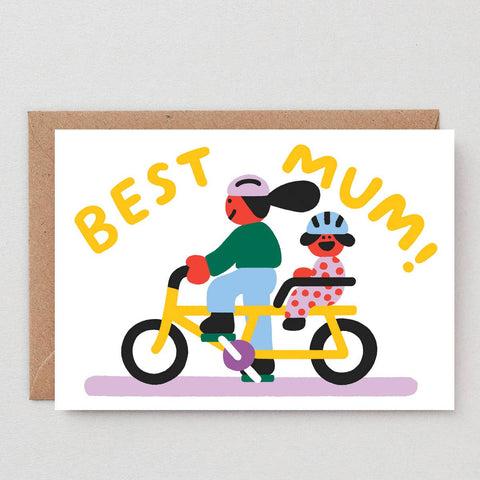 Best Mum Bike Ride Greeting Card