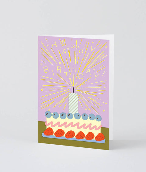 Greeting Card - Sparkling Happy Birthday