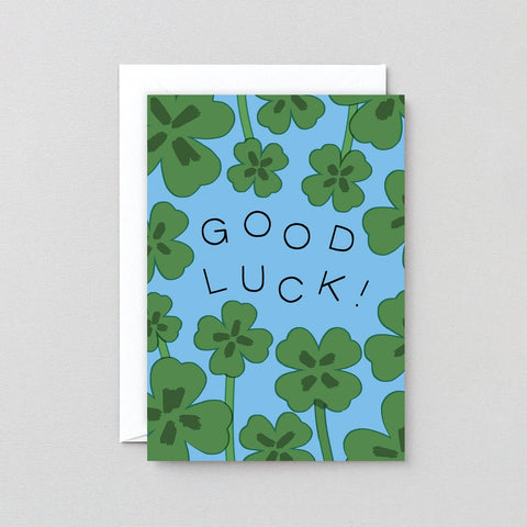 Good Luck Clovers Greeting Card