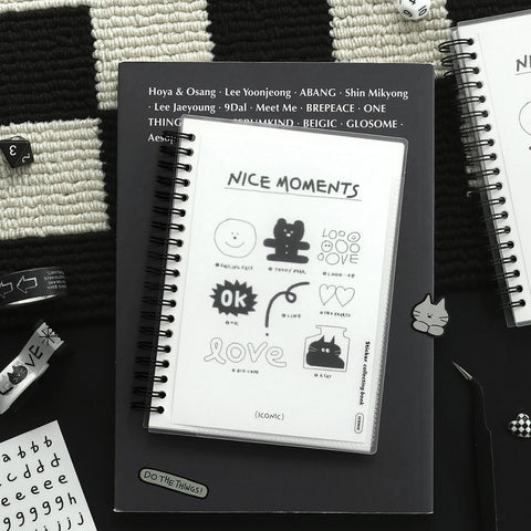 Sticker collecting book