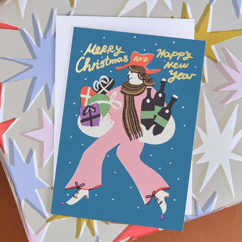 Merry Christmas and Happy New Year Christmas Card