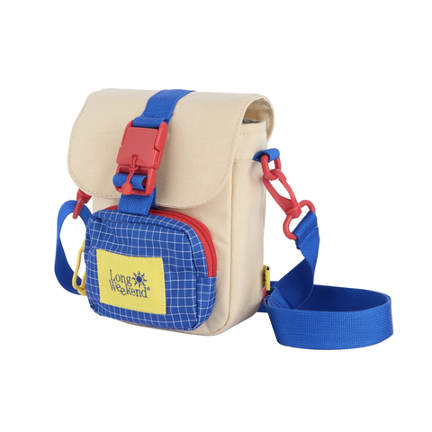 Crossbody Camera Pouch - Creme-Multi