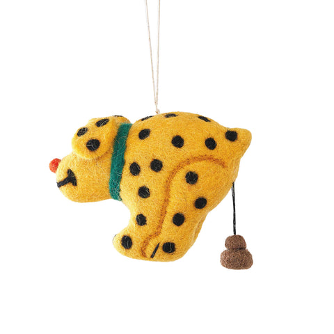 Len, Pooping Dog Felt Hanging Decoration