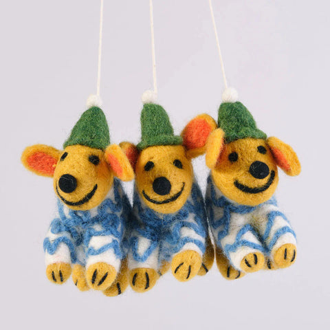 Ornament perro con gorro Pippin