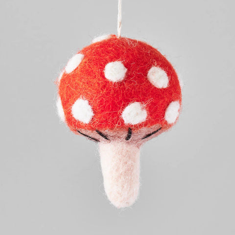 Mushroom Felt Hanging Decoration