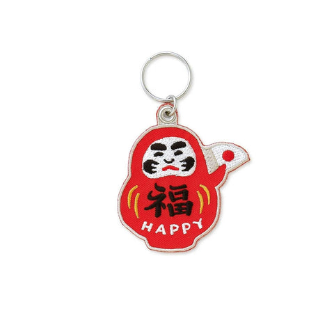 Stitch Work Keychain with Japanese motif
