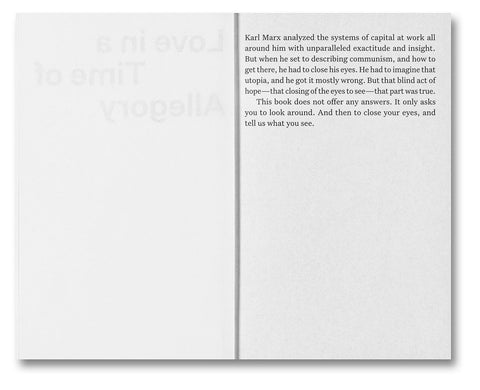 Love in a Time of Allegory - Nicholas Muellner