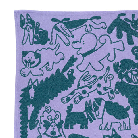 Dogs day out Cotton Tea Towel