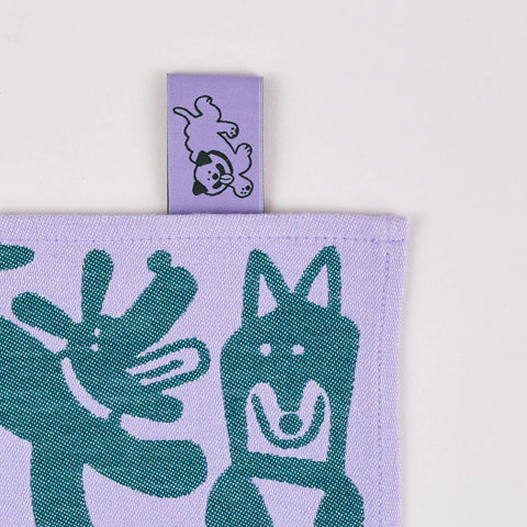 Dogs day out Cotton Tea Towel