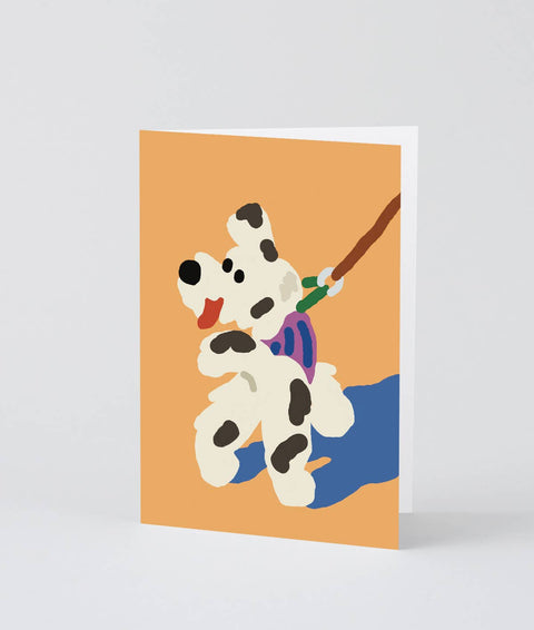 Dog Walk Greetings Card