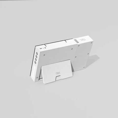 TINYL SPLIT: El elegante reproductor de CD portátil modular 3 en 1 de color blanco