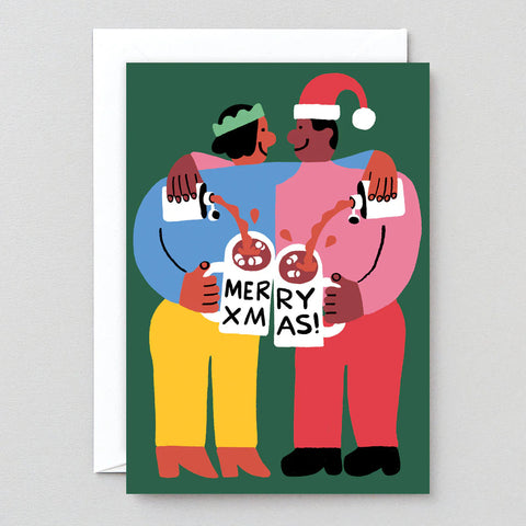 Xmas Tipple Embossed Christmas Card