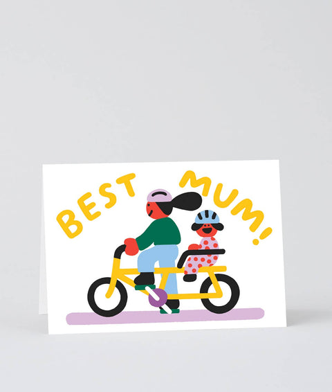 Best Mum Bike Ride Greeting Card