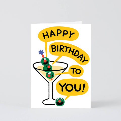 Targeta de felicitació d'aniversari de Martini