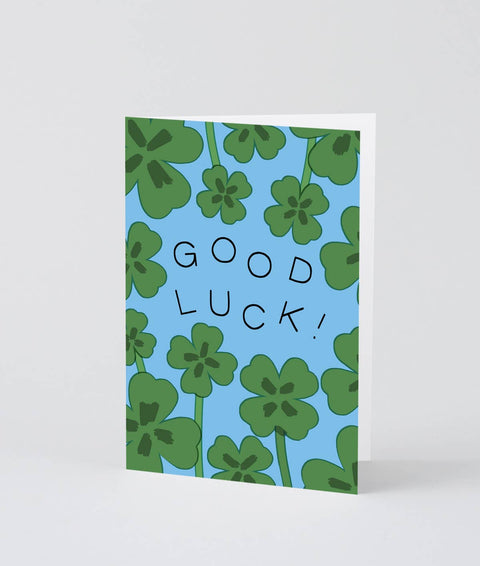 Good Luck Clovers Greeting Card