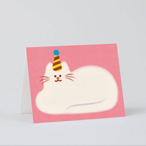 Birthday Cat Kids Thank You Greetings Card