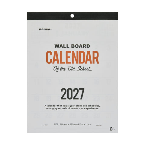 2027 Calendar O/S - A4