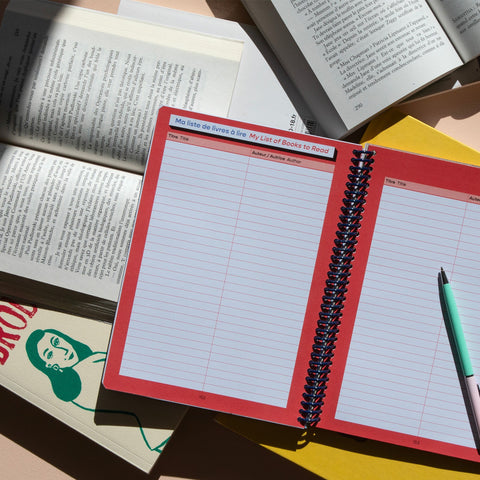 Reading Notebook + 10 exlibris Papier Tigre