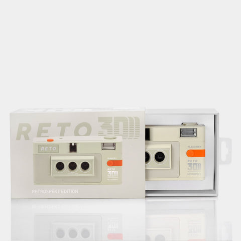 RETO3D x Retrospekt - Cámara 3D de edición limitada de 35 mm con flash