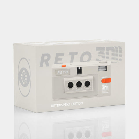 RETO3D x Retrospekt - Cámara 3D de edición limitada de 35 mm con flash