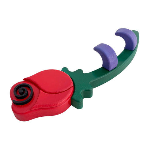 Rose hook rack by Louis Otis