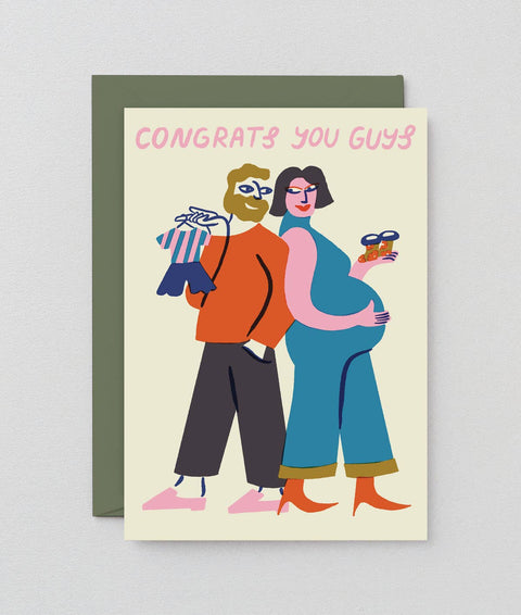‘Congrats You Guys' Greetings Card