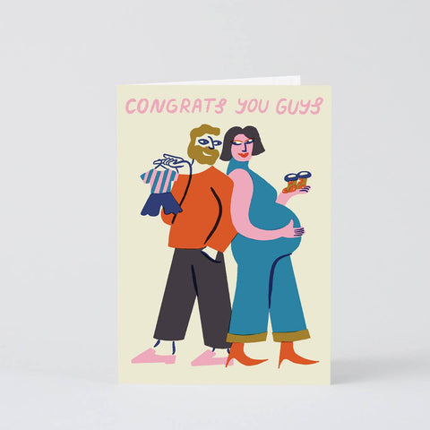 ‘Congrats You Guys' Greetings Card