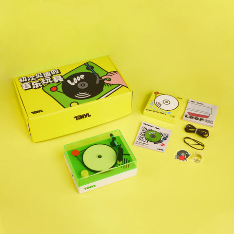 Tinyl NEO LOOP Mini Vinyl Player – 3-Inch Portable Turntable with Bluetooth