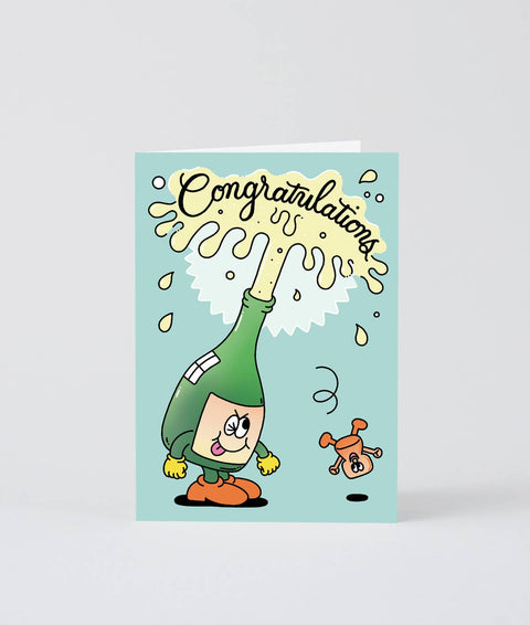 Greeting Card - Congratulations Champagne