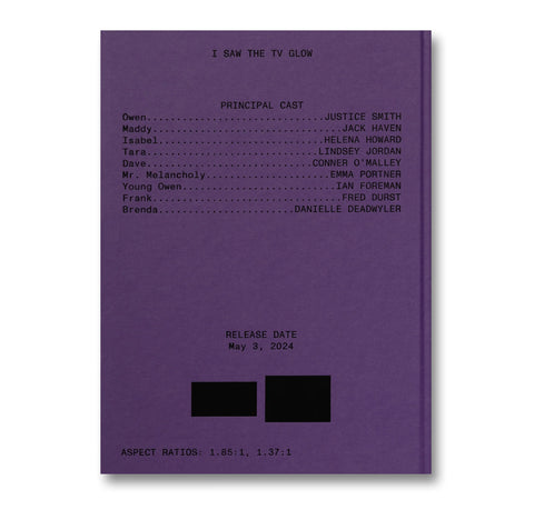 I Saw the TV Glow Screenplay Book