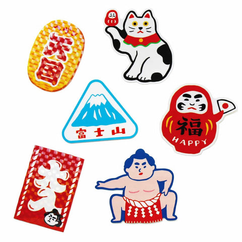 Die Cut Sticker with Japanese motifs - 3 pcs