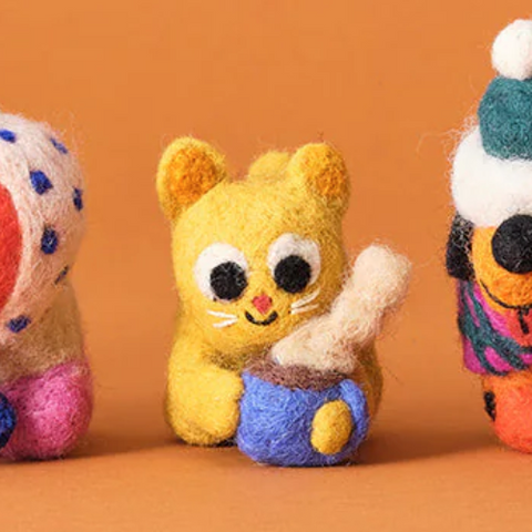 Ornament Cat con taza