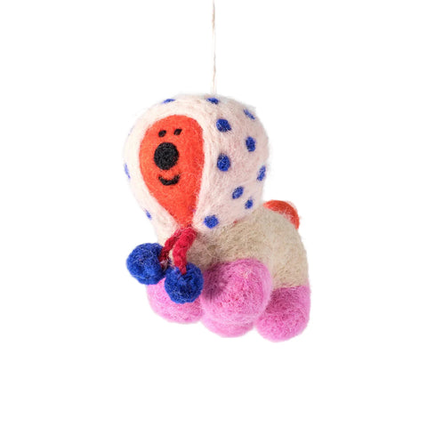 PomPom Pup Felt Hanging Decoration