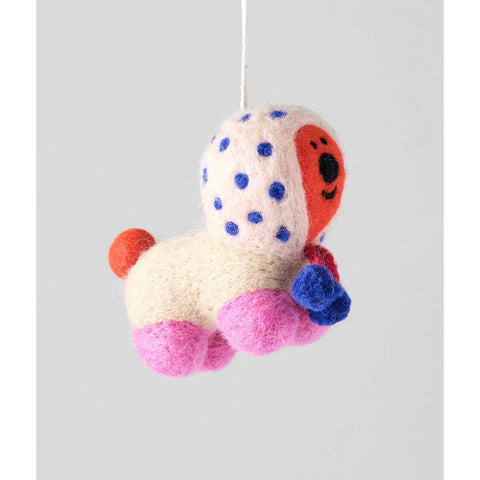 PomPom Pup Felt Hanging Decoration