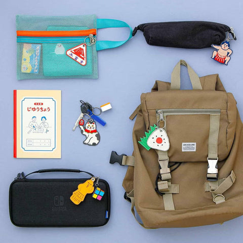Stitch Work Keychain with Japanese motif