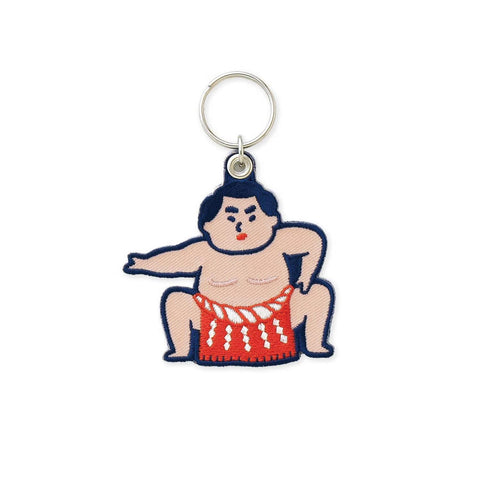 Stitch Work Keychain with Japanese motif