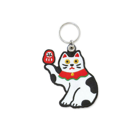 Stitch Work Keychain with Japanese motif