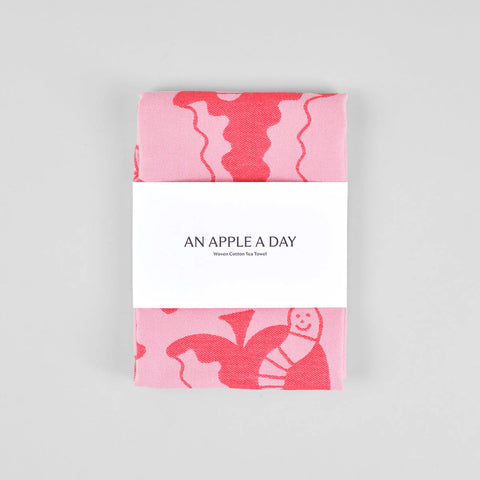 Paño de cocina de algodón "Una manzana al día"