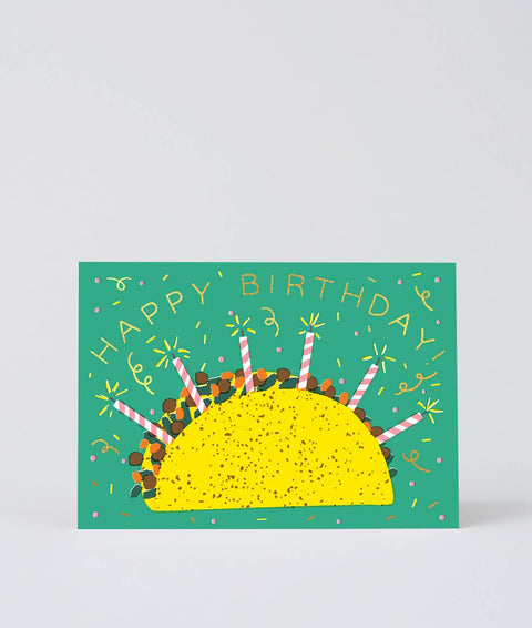 Happy Birthday Taco Greeting Card