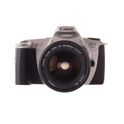 Cámara Canon EOS 300 de 35 mm con lente de zoom USM EF 28-90 mm
