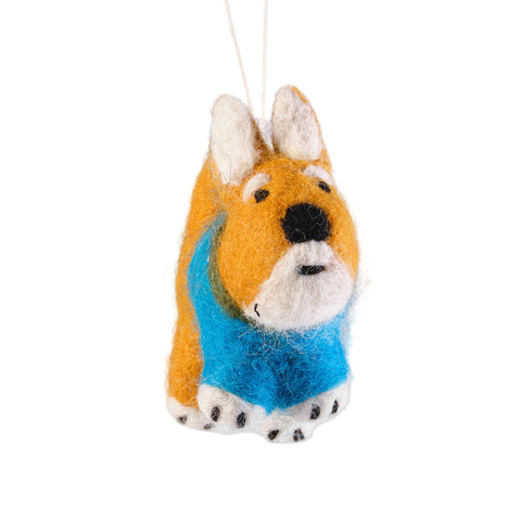 Shishi, Shiba Dog Felt Hanging Decoration