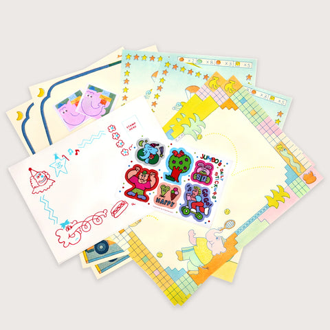 Jumbo Press - Risograph Stationery Set