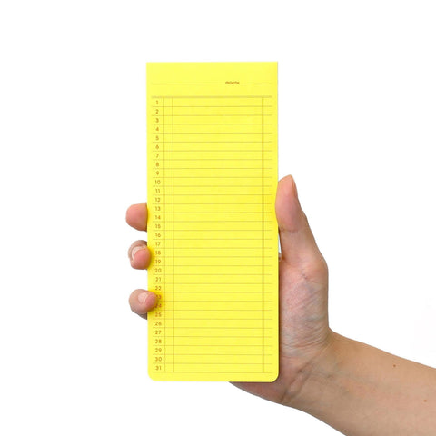 Sticky Memo Pad Monthly