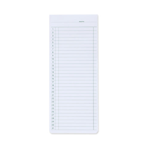 Sticky Memo Pad Monthly