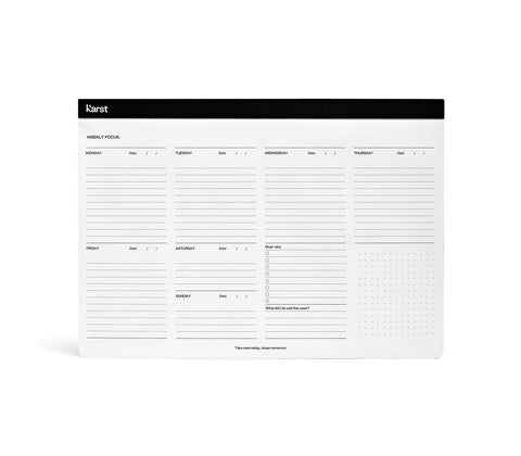 A4 Weekly Desk Pad by Karst