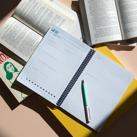 Reading Notebook + 10 exlibris Papier Tigre