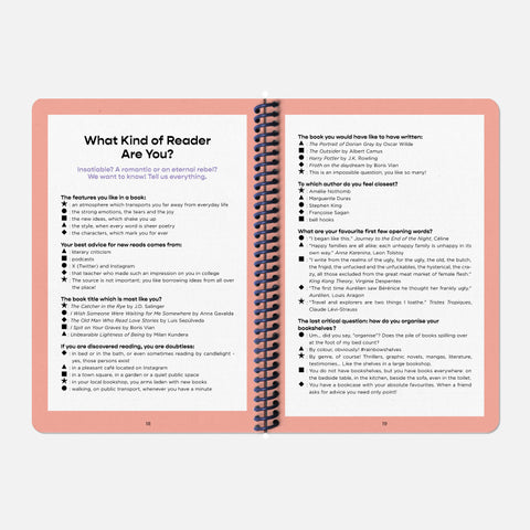 Reading Notebook + 10 exlibris Papier Tigre